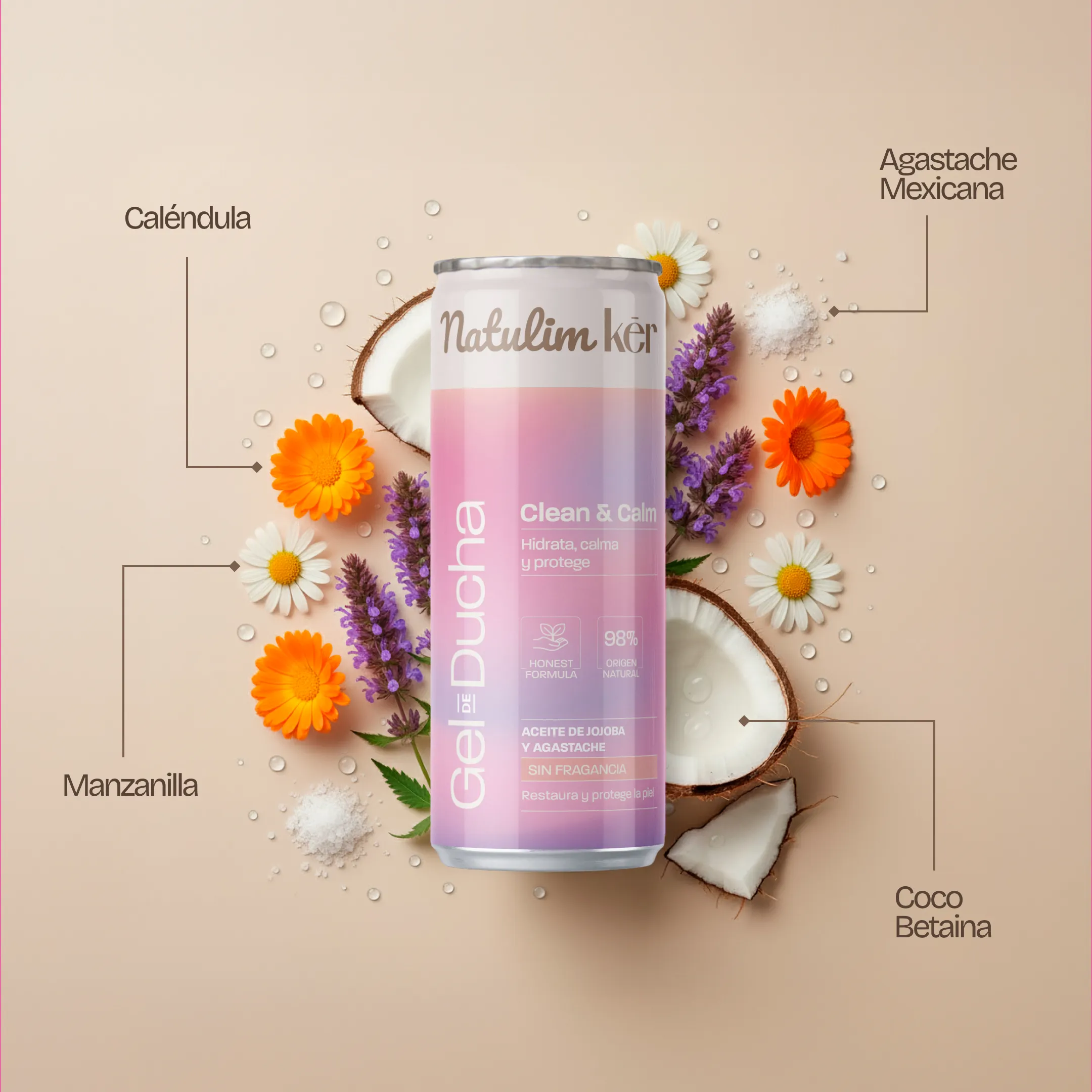 Gel de ducha Clean&Calm- Natulim Kēr - Image 16