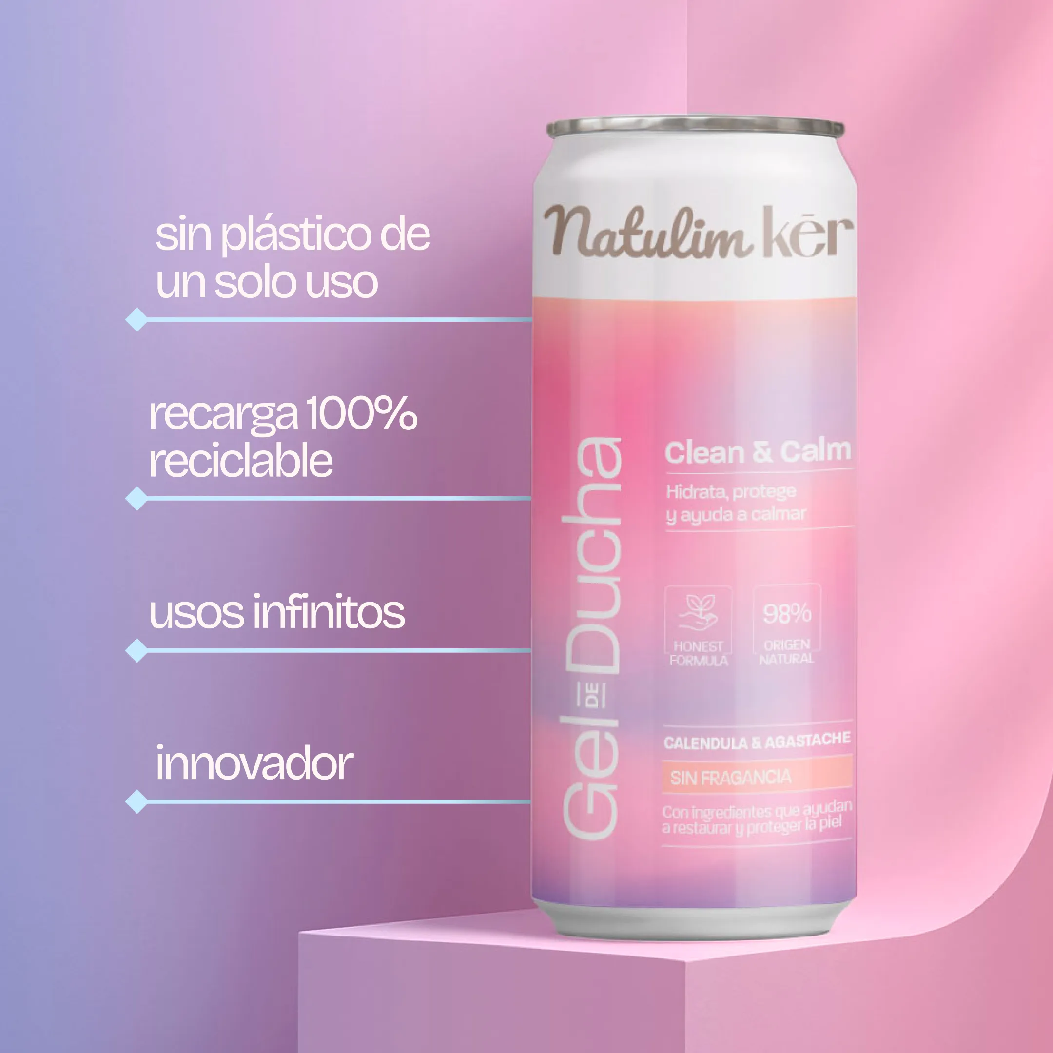 Gel de ducha Clean&Calm- Natulim Kēr - Image 8