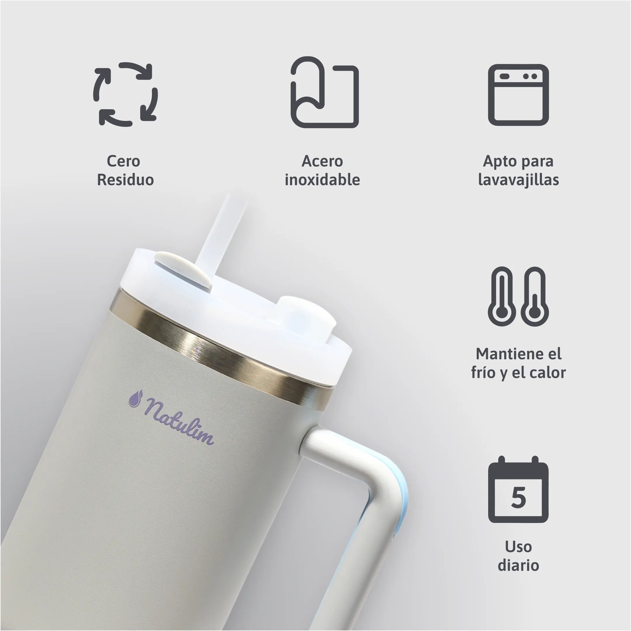 Vaso Térmico - Acero Inoxidable 1L - Image 3